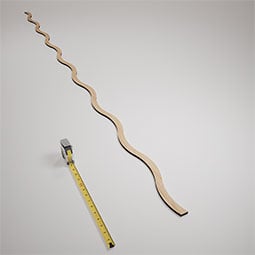 Ekena Millwork - SWWYKN - Yukon Adjustable Wood, PVC, & Acrylic Decorative Slat Wall Panel Kit