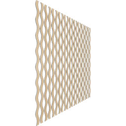 Ekena Millwork - SWWBZS - Brazos Adjustable Wood, PVC, & Acrylic Decorative Slat Wall Panel Kit