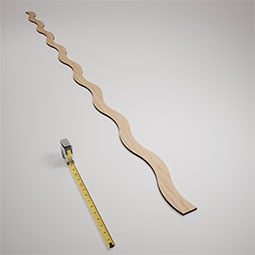 Ekena Millwork - SWWBZS - Brazos Adjustable Wood, PVC, & Acrylic Decorative Slat Wall Panel Kit