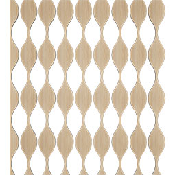 Ekena Millwork - SWWOZK - Ozark Adjustable Wood, PVC, & Acrylic Decorative Slat Wall Panel Kit