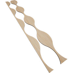 Ekena Millwork - SWWOZK - Ozark Adjustable Wood, PVC, & Acrylic Decorative Slat Wall Panel Kit