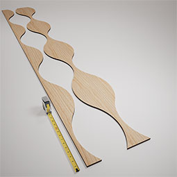 Ekena Millwork - SWWOZK - Ozark Adjustable Wood, PVC, & Acrylic Decorative Slat Wall Panel Kit