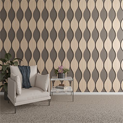 Ekena Millwork - SWWOZK - Ozark Adjustable Wood, PVC, & Acrylic Decorative Slat Wall Panel Kit