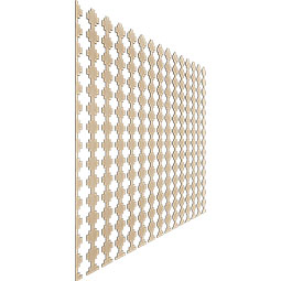 Ekena Millwork - SWWGYP - Gypsum Adjustable Wood, PVC, & Acrylic Decorative Slat Wall Panel Kit
