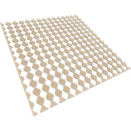 Ekena Millwork - SWWGYP - Gypsum Adjustable Wood, PVC, & Acrylic Decorative Slat Wall Panel Kit