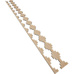 Ekena Millwork - SWWGYP - Gypsum Adjustable Wood, PVC, & Acrylic Decorative Slat Wall Panel Kit