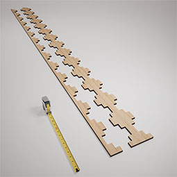 Ekena Millwork - SWWGYP - Gypsum Adjustable Wood, PVC, & Acrylic Decorative Slat Wall Panel Kit