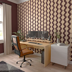 Ekena Millwork - SWWGYP - Gypsum Adjustable Wood, PVC, & Acrylic Decorative Slat Wall Panel Kit