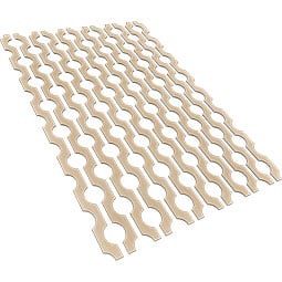 Ekena Millwork - SWWPOM - Pomeroy Adjustable Wood, PVC, & Acrylic Decorative Slat Wall Panel Kit