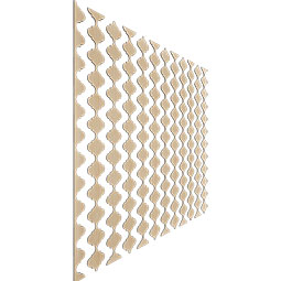 Ekena Millwork - SWWMRK - Marrakesh Adjustable Wood, PVC, & Acrylic Decorative Slat Wall Panel Kit