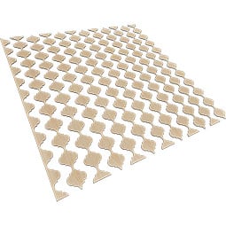 Ekena Millwork - SWWMRK - Marrakesh Adjustable Wood, PVC, & Acrylic Decorative Slat Wall Panel Kit