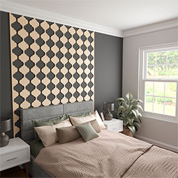 Ekena Millwork - SWWMRK - Marrakesh Adjustable Wood, PVC, & Acrylic Decorative Slat Wall Panel Kit