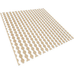 Ekena Millwork - SWWPON - Pontiac Adjustable Wood, PVC, & Acrylic Decorative Slat Wall Panel Kit