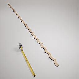 Ekena Millwork - SWWMAY - May Adjustable Wood, PVC, & Acrylic Decorative Slat Wall Panel Kit