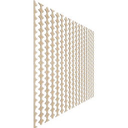 Ekena Millwork - SWWPDA - Pandora Adjustable Wood, PVC, & Acrylic Decorative Slat Wall Panel Kit