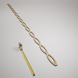 Ekena Millwork - SWWRKA - Rakaia Adjustable Wood, PVC, & Acrylic Decorative Slat Wall Panel Kit