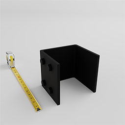 Ekena Millwork - BMSTRP06X08S - 6"W x 8"H Smooth Beam Strap, for use with Heritage Timber 5 1/2"W x 7 1/2"H Beam