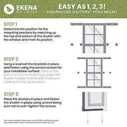 Ekena Millwork - CUSTOM-ECCCU - EnduraCore Composite, Custom Design Shutters (Per Pair)  Shutter Width: Shutter Height: Shutter Color: Shutter Cut out: