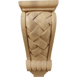  - CORWBW - AmeriCraft Basket Weave Wood Corbel