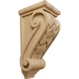  - CORWBW - AmeriCraft Basket Weave Wood Corbel