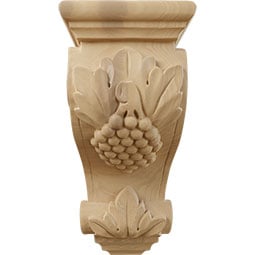  - CORWFL - AmeriCraft Fluted Wood Corbel