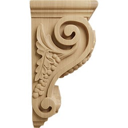  - CORWFL - AmeriCraft Fluted Wood Corbel