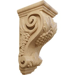  - CORWFL - AmeriCraft Fluted Wood Corbel