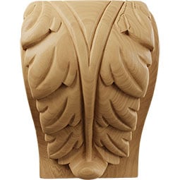  - CORWBA - AmeriCraft Acanthus Leaf Block Wood Corbel