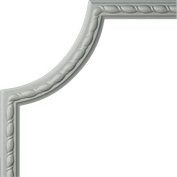 Ekena Millwork - PML10X10BU - 10"W x 10"H x 5/8"P Bulwark Rope Panel Moulding Corner (matches moulding MLD01X00BU)