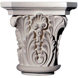 Pearlworks - CAP-103B-TC - 5 3/8"H x 5 1/2"W x 3 3/4"BW x 3 3/4"P Capitol (bottom projection 2 3/4"), for use with COLM-103B-TC-68