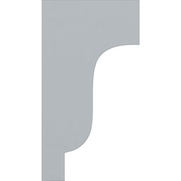 Ekena Millwork - COR02X07X14TR - Endurathane Traditional Corbel, 2 7/8"W x 7 1/2"D x 14"H, Factory Primed