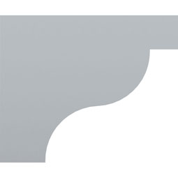 Ekena Millwork - COR04X06X07TR - Endurathane Traditional Corbel, 4 1/2"W x 5 7/8"D x 7 1/4"H, Factory Primed