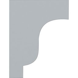 Ekena Millwork - COR04X07X10TR - Endurathane Traditional Corbel, 4 1/2"W x 7 1/2"D x 10"H, Factory Primed