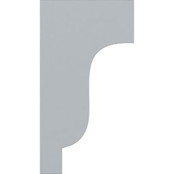 Ekena Millwork - COR04X07X14TR - Endurathane Traditional Corbel, 4 1/2"W x 7 1/2"D x 14"H, Factory Primed