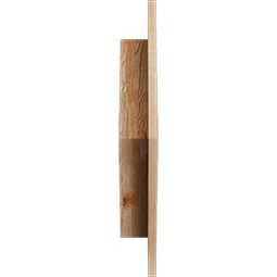 Ekena Millwork - GVWDI - Rustic Wood Diamond Wood Gable Vent