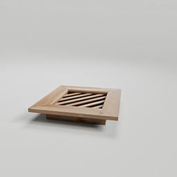 Ekena Millwork - GVWDI - Rustic Wood Diamond Wood Gable Vent