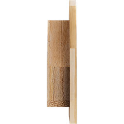 Ekena Millwork - GVWHR - Rustic Wood Half Round Wood Gable Vent