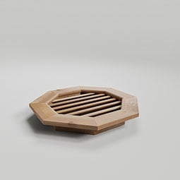 Ekena Millwork - GVWOC - Rustic Wood Octagonal Wood Gable Vent