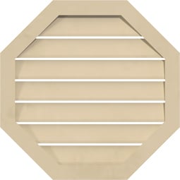 Ekena Millwork - GVSOC04 - Signature Urethane Octagonal Surface Mount Gable Vent Narrow Frame
