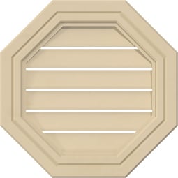 Ekena Millwork - GVSOC05 - Signature Urethane Octagonal Surface Mount Gable Vent Decorative Frame