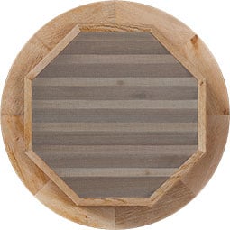Ekena Millwork - GVWRO - Rustic Wood Round Wood Gable Vent