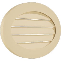 Ekena Millwork - GVSHO01 - Signature Urethane Horizontal Oval Surface Mount Gable Vent Standard Frame