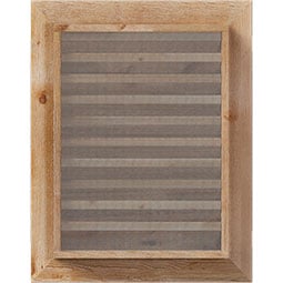 Ekena Millwork - GVWVE - Rustic Wood Rectangle Wood Gable Vent