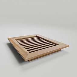 Ekena Millwork - GVWVE - Rustic Wood Rectangle Wood Gable Vent