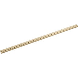 Ekena Millwork - DENSELZ01 - Signature Urethane Elizabeth Dentil Trim w/Backplate, Primed Tan