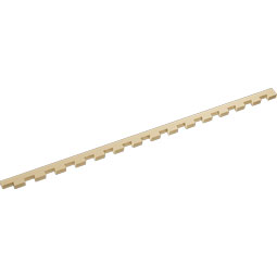 Ekena Millwork - DENSMNR00 - Signature Urethane Monroe Dentil Trim, Primed Tan