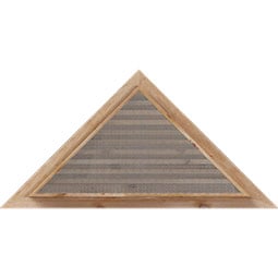 Ekena Millwork - GVWTR - Rustic Wood Triangle Wood Gable Vent