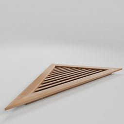 Ekena Millwork - GVWTR - Rustic Wood Triangle Wood Gable Vent