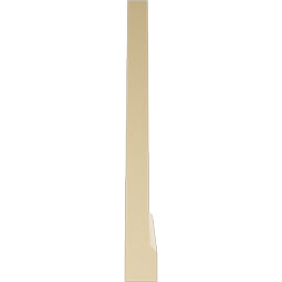 Ekena Millwork - GVSTR03 - Signature Urethane Triangle Surface Mount Gable Vent Brickmould Sill Frame Primed Tan