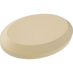 Ekena Millwork - ROSSDAL01 - Signature Urethane Standard Dalton Rosette with Beveled Edge, Primed Tan